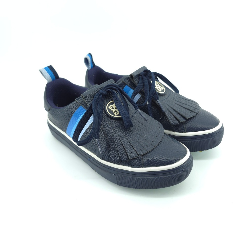G/FORE Womens size 6 Kiltie Gradient Stripe Golf Shoes Twilight Navy Leather